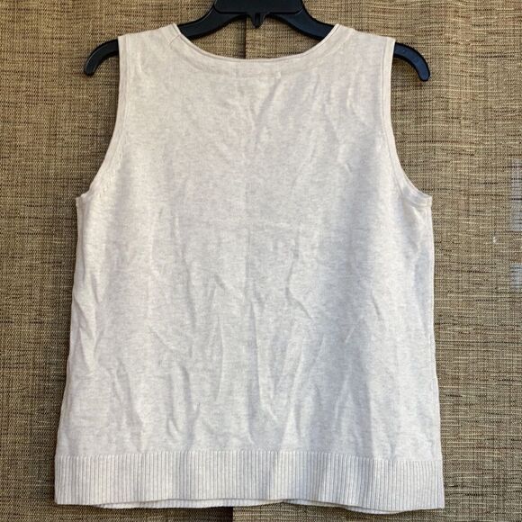 Christopher Banks white cotton knit tank top - Picture 6 of 6